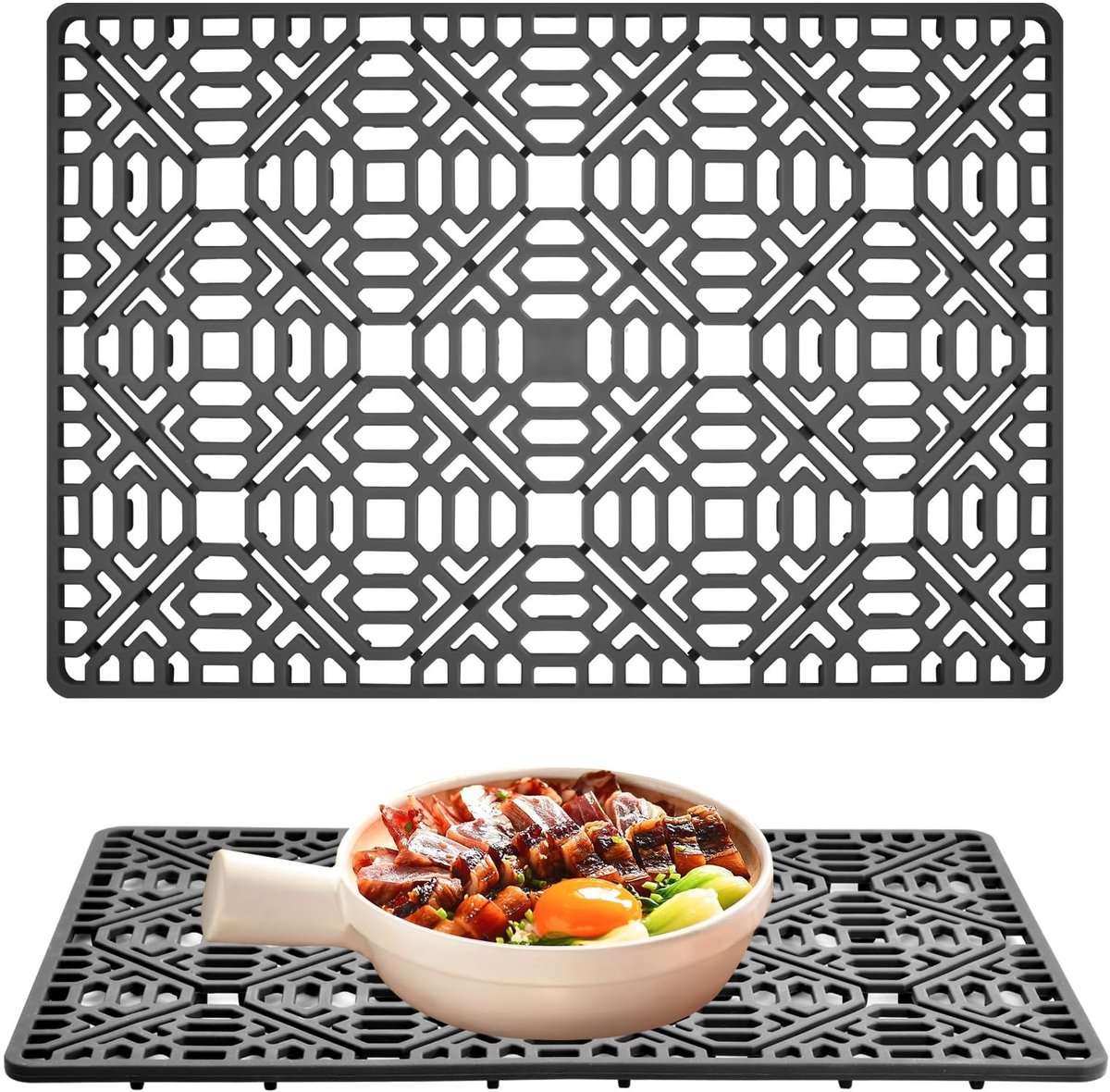 Omgoods - Silicone Spoelmat 40 x 27 cm, Hittebestendig en Antislip