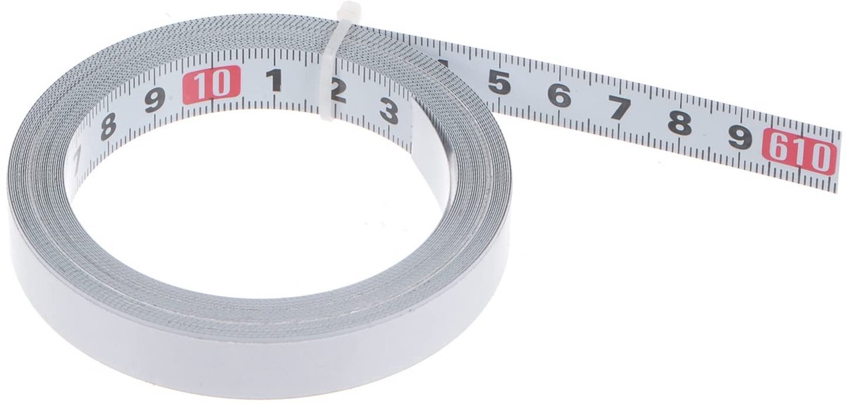 Omgoods - Zelfklevend Meetlint van 600 cm, Metrisch en Stevig
