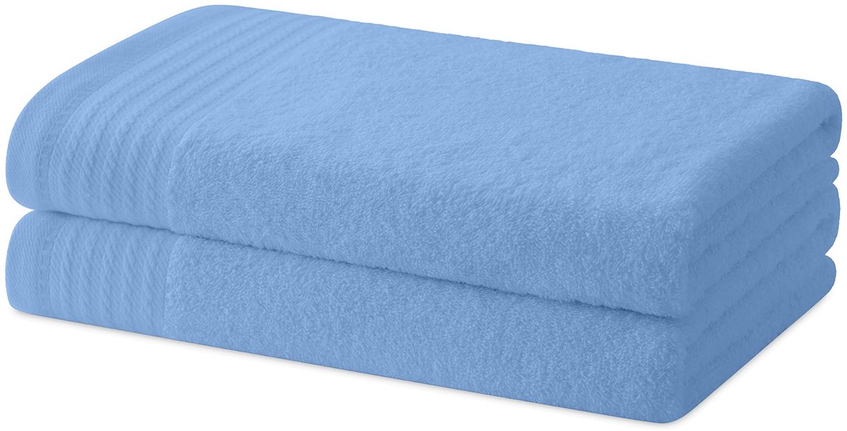 Omgoods - Set van 2 Douchehanddoeken - 100% Katoen 480 g/m² - 130x65cm