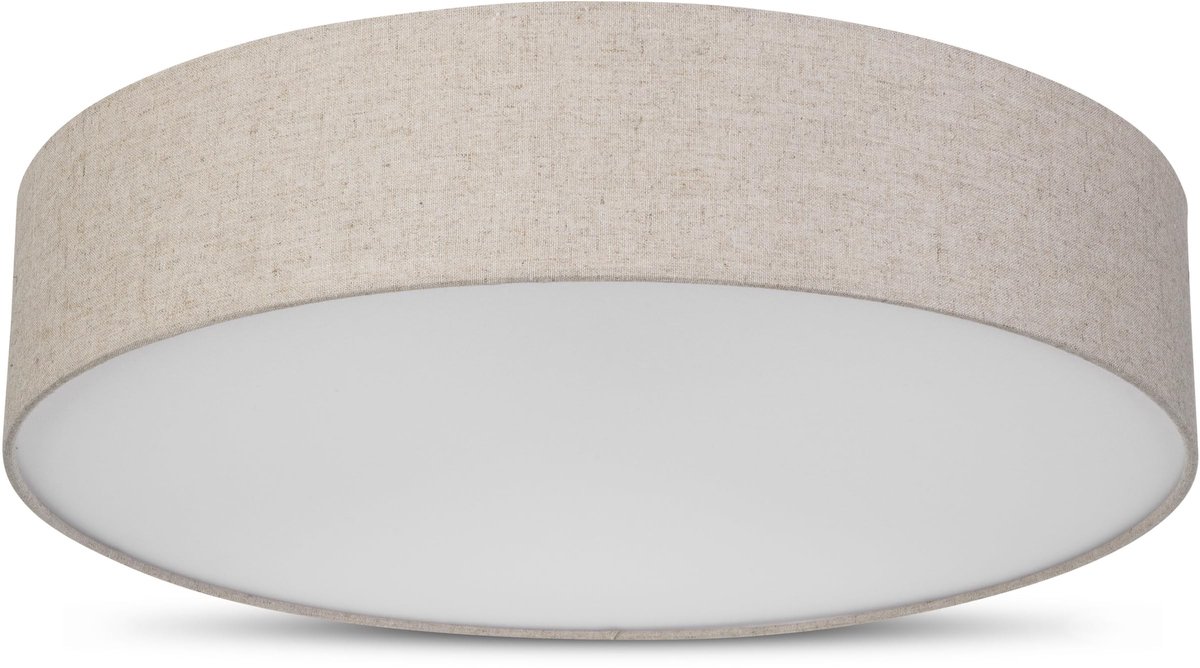 Omgoods - LED Plafondlamp met Stof Lampenkap voor Slaapkamer en Woonkamer