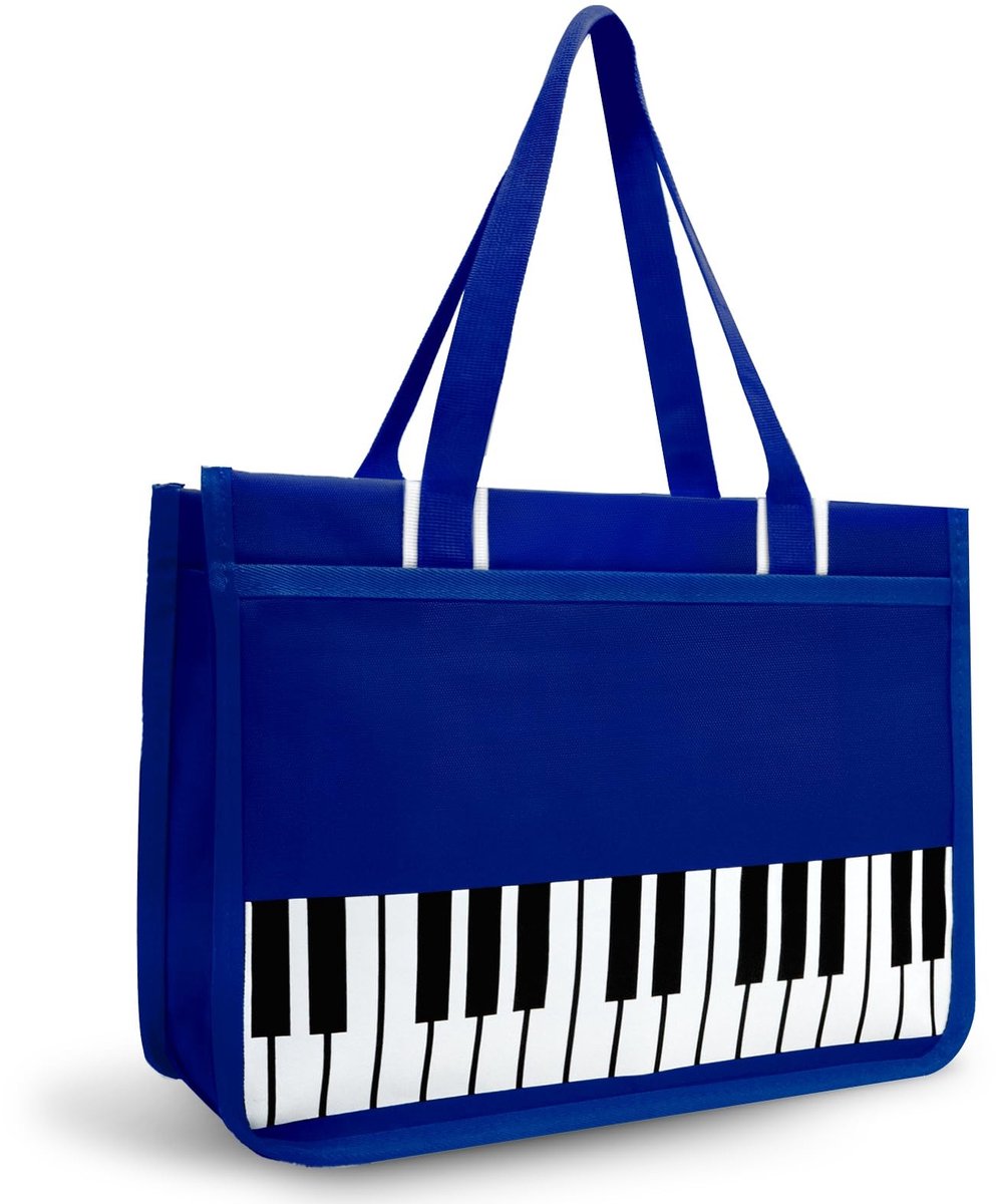 Omgoods - Waterdichte Piano Tas met Rits en Opbergruimte voor Muziekboeken