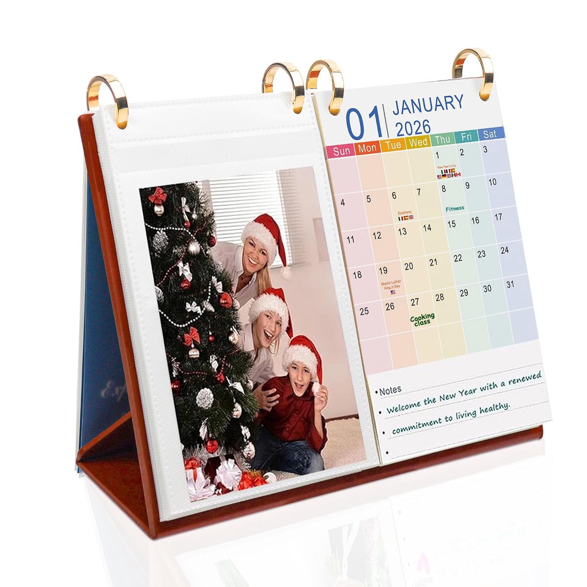 Omgoods - 2024-2025 Kalender Desk Photo Album voor 40 Foto's