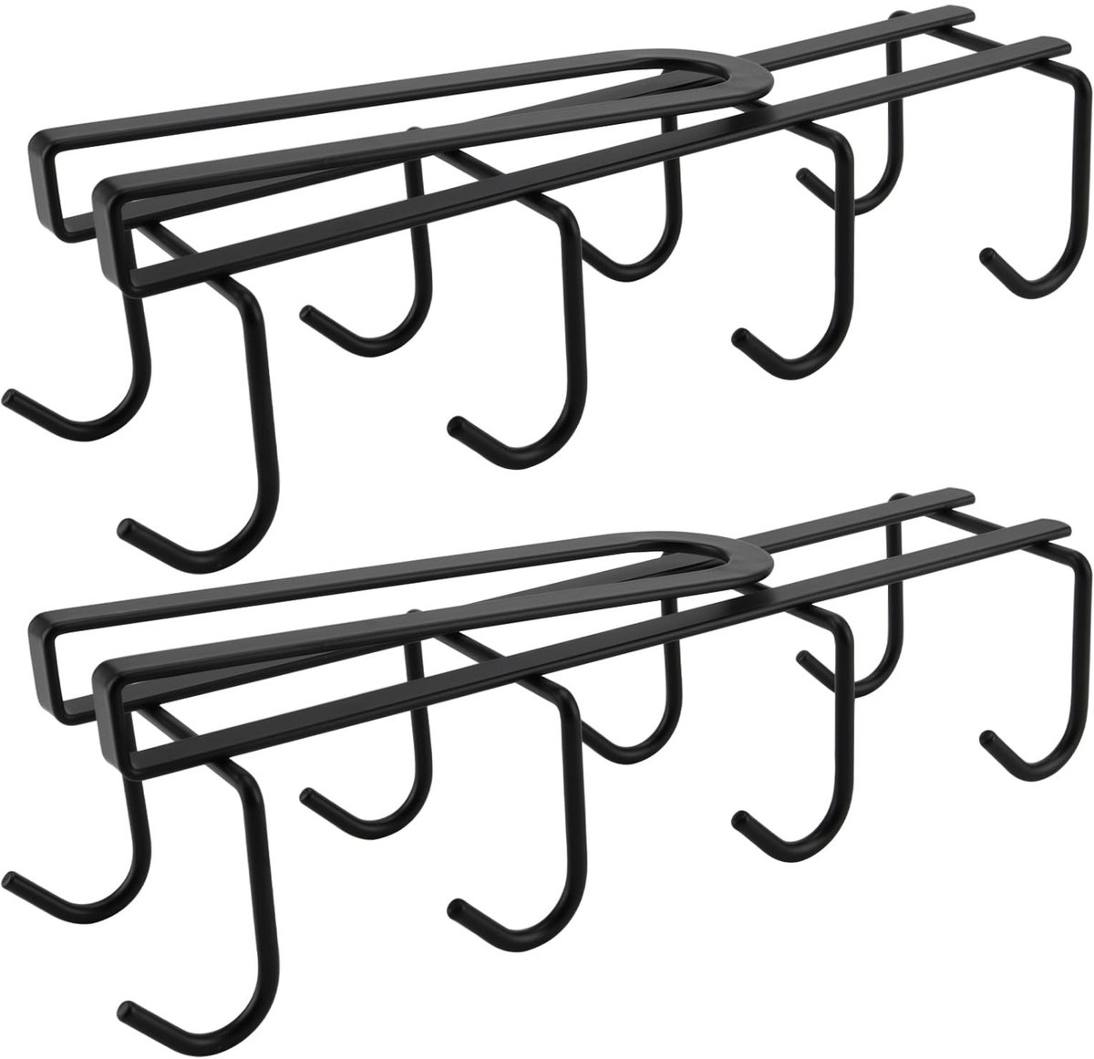 Omgoods - 2 Stuks Onderplank Kopjeshouder met 8 Haken