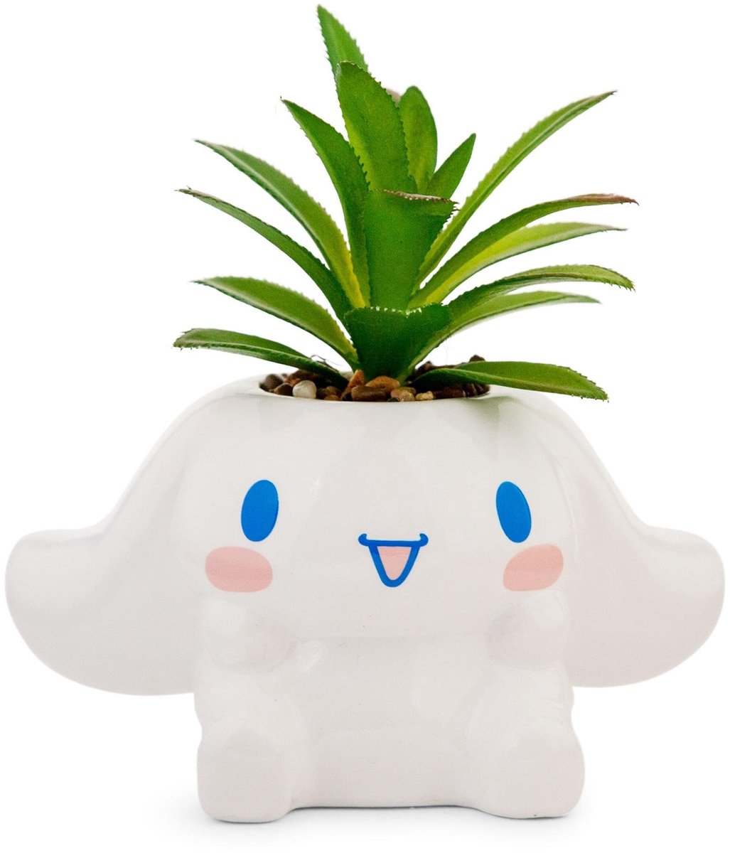 Omgoods - Mini Keramische Plantenpot met Kunstplant