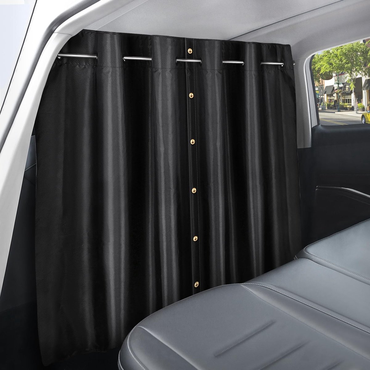 Omgoods - Inkijkwerende Gordijnen voor Auto en Camper, Verduisterend Oxford-Stof, 107 x 161 cm