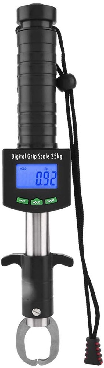 Omgoods- Visweegschaal 3-in-1 - Visgrijper - Meetlint 1M - Antiroestvrijstalen Grijper - Antisliphandvat - Zware Veerwerking