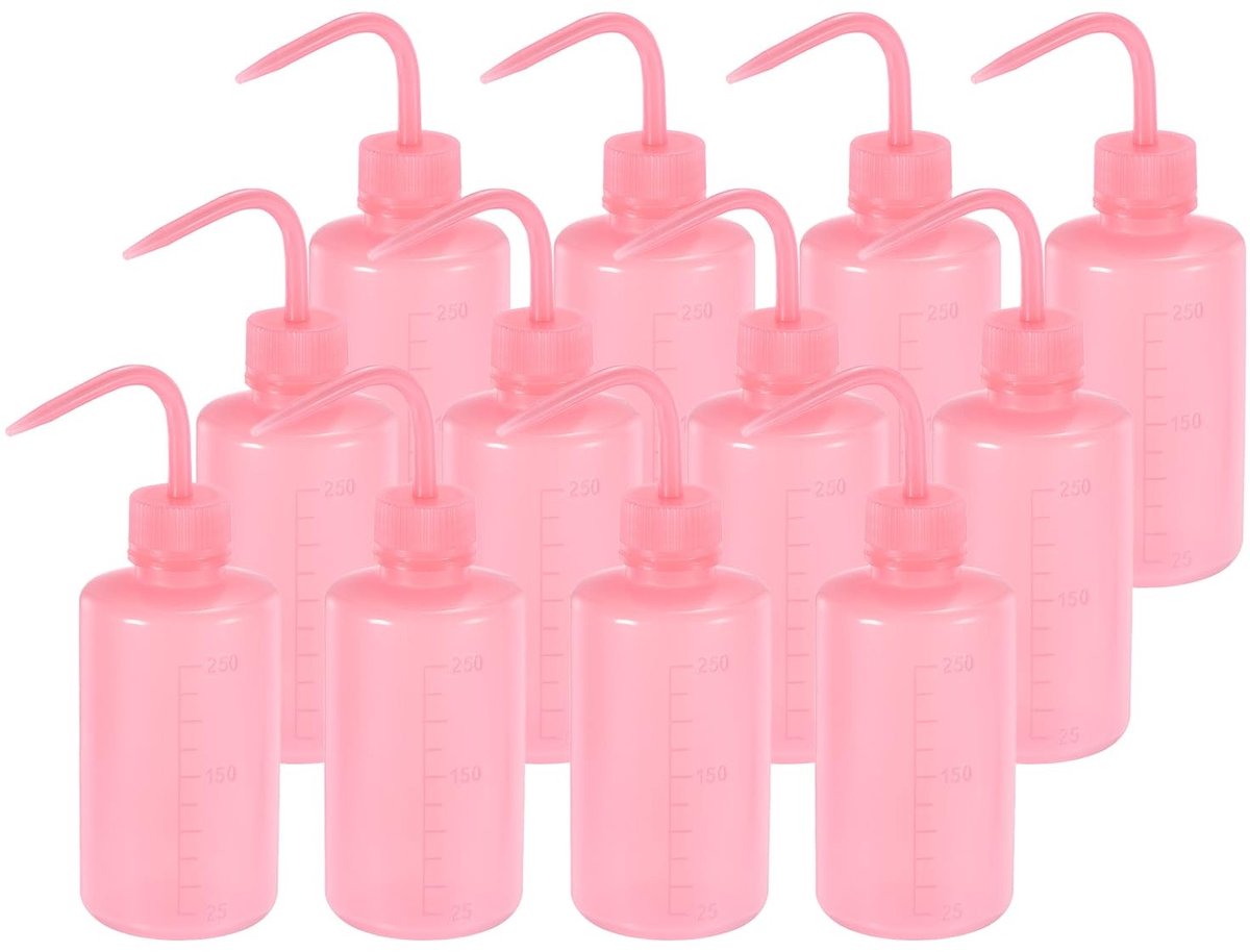 Omgoods - 12 Stuks 230ml Wenkbrauw Waterfles - Veilig en Praktisch