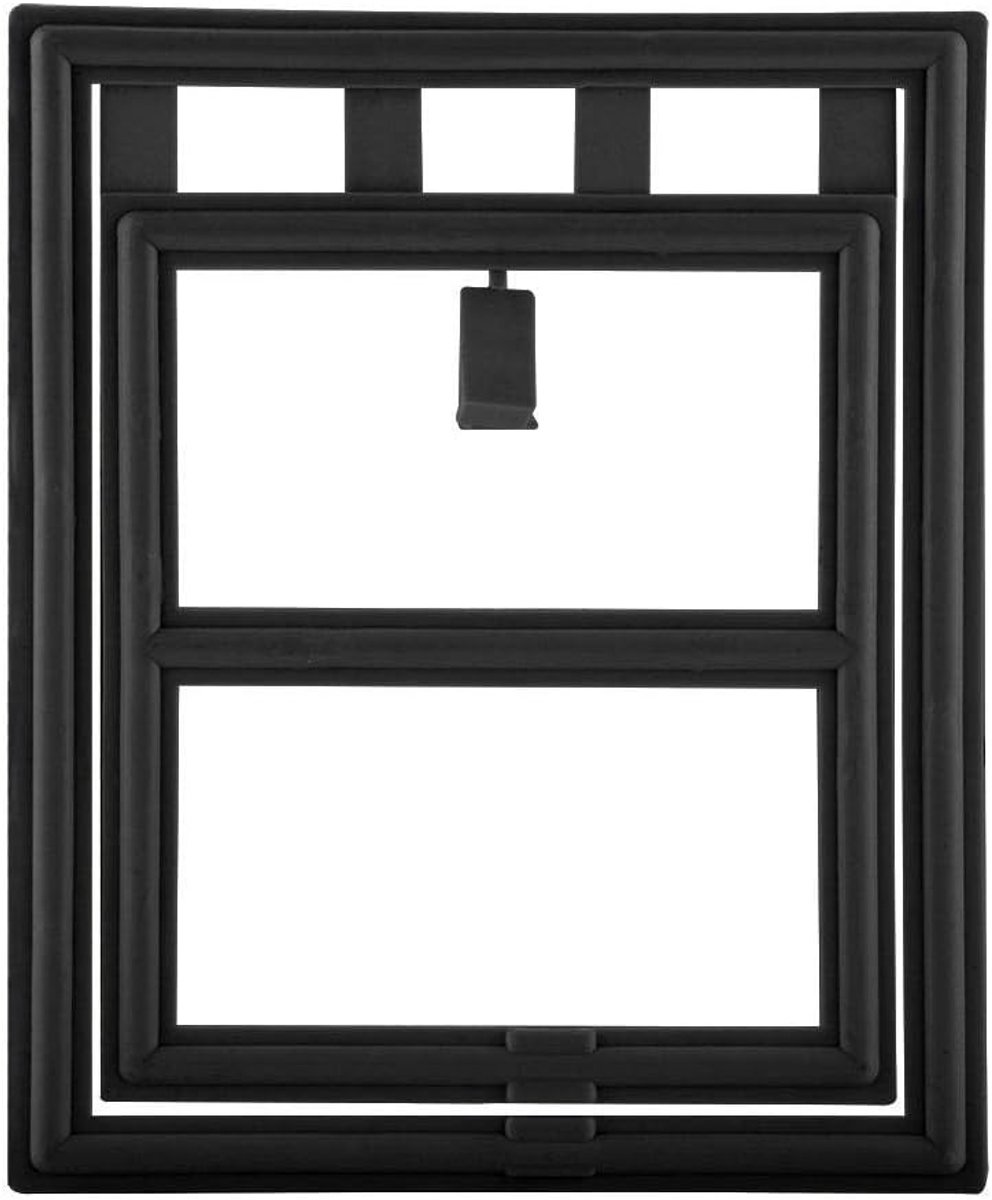 Magnetische huisdierdeur voor katten en honden, 29 x 24 x 1 cm, zwart
