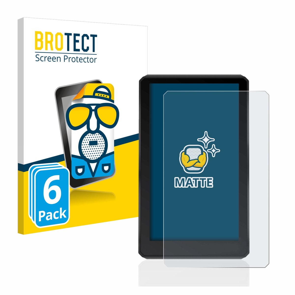 BROTECT - Screenprotector voor Garmin zumo XT - Folie Beschermfolie matte 6 Stuks