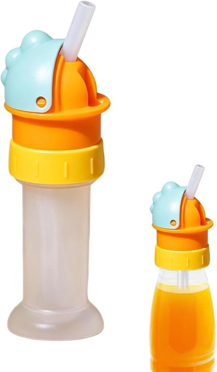 Drinkfles met Sippy Dop - Lekvrije Tuitbeker - Kinderen Hydrateren - Universele Opzetdop - 125 x 4 cm - Groen