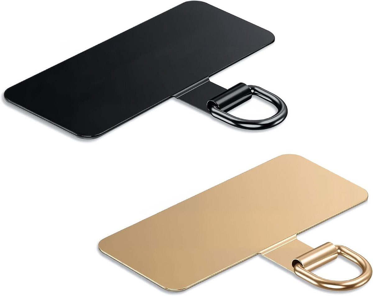 Telefoonkoord Patch, RVS Smartphone Hangers voor Hoesjes, Universele Pads voor Armbanden & Telefoonbanden, Bevestigingsplaatje voor Mobiele Telefoons