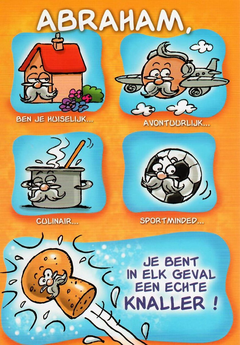 Verjaardagskaart Abraham 50 jaar | Wenskaart | 10 stuks | Abraham, je bent in elk geval een echte knaller!