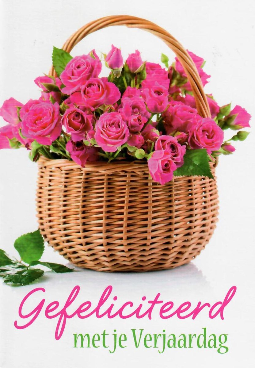 Verjaardagskaart bloem | Wenskaart | 10 stuks | Gefeliciteerd met je verjaardag
