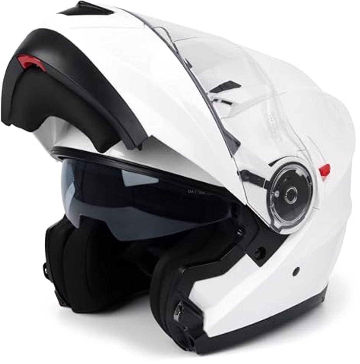 DAWNRISE Systeemhelm met zonnevizier ECE 22.06 - Wit - Maat XL
