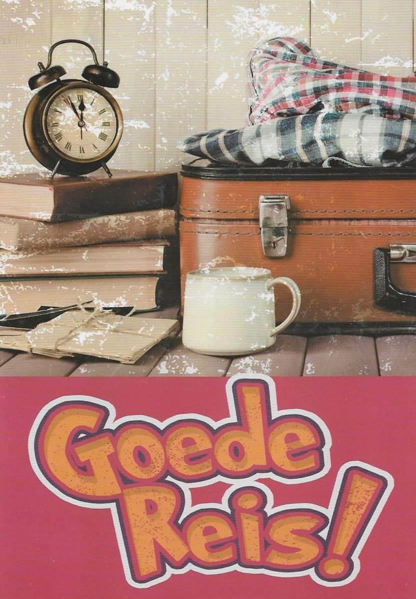Vakantie kaart | Wenskaart | 10 stuks | Goede reis!