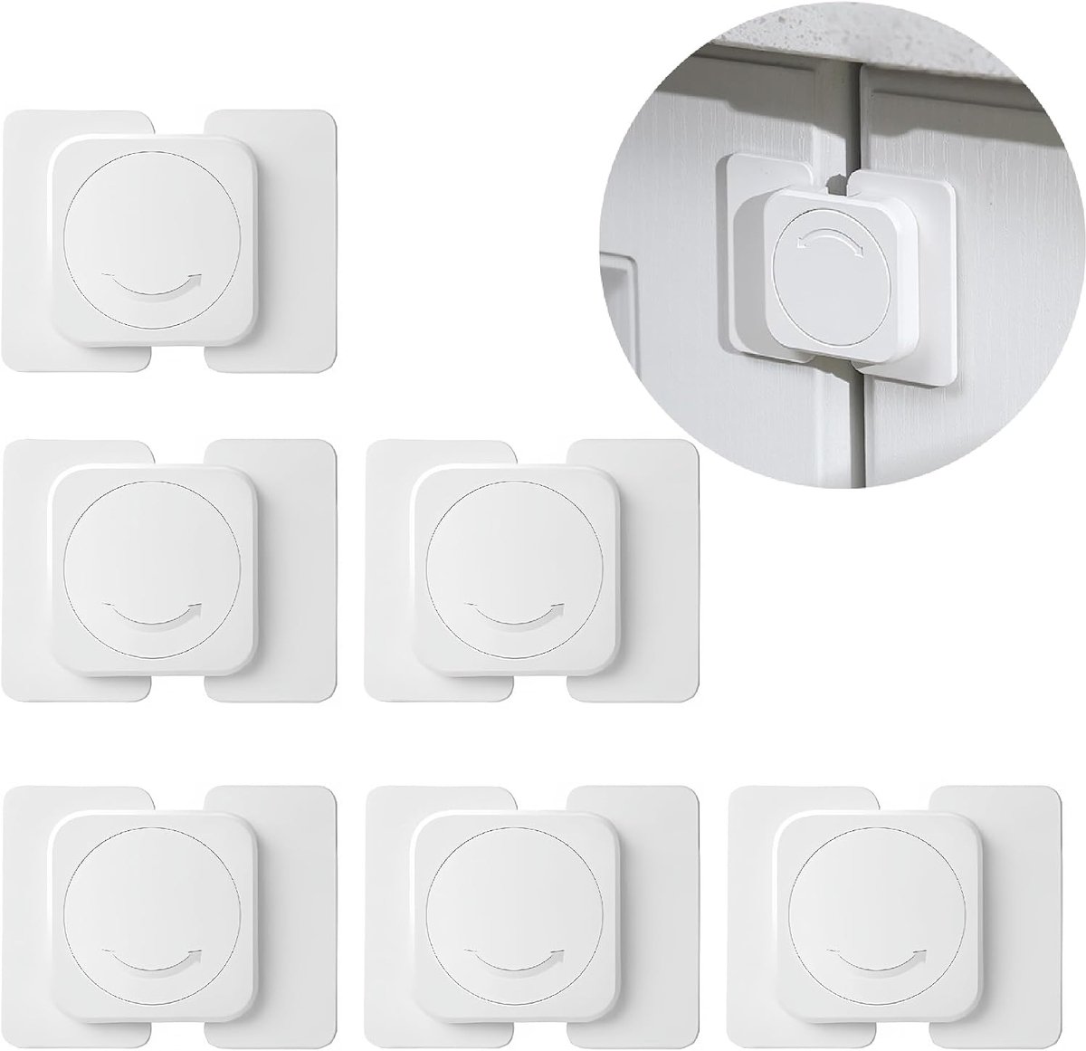 Babyveiligheidslock pack van 12 - Geen boren installatie - Wit - Beschermt je kleintje - SnelShoppen