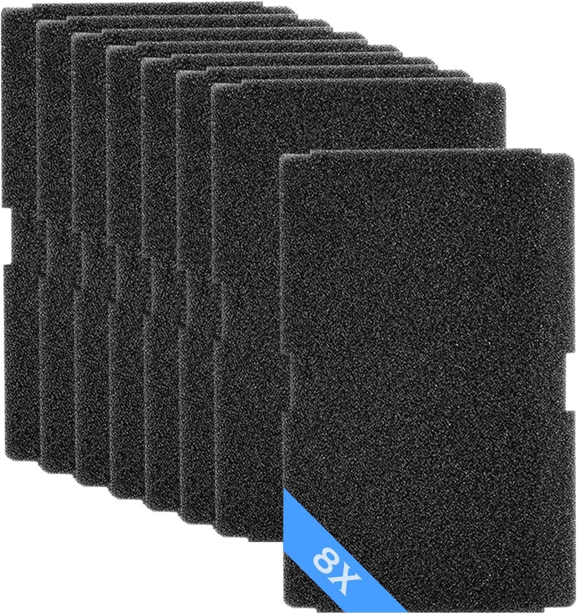 Filter spons 8 stuks - hoge dichtheid - goede luchtpenetratie - effectieve luchtzuivering - ShopVlot