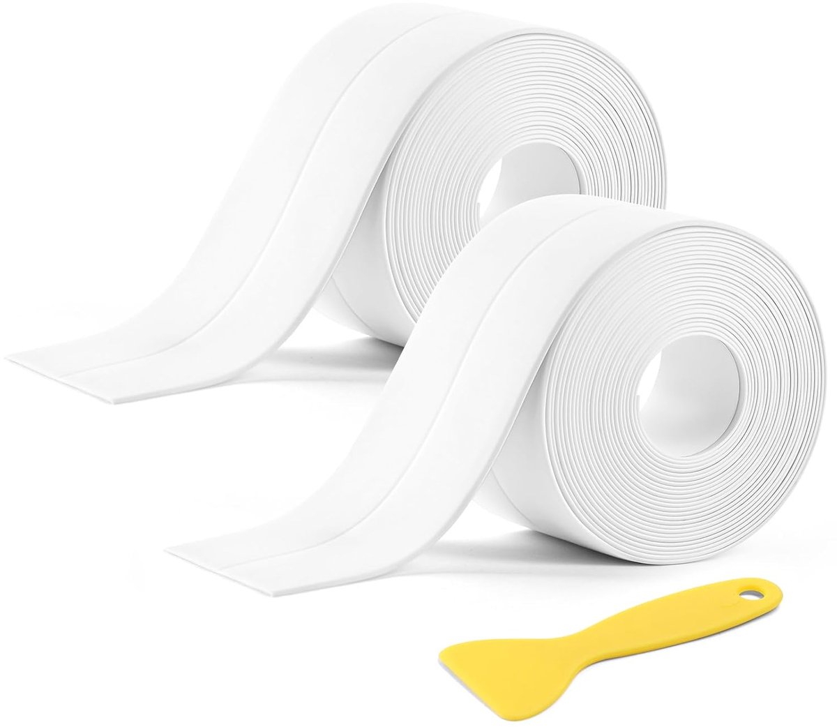 Waterdichte afdichtband 3.2m x 38mm - zelfklevend PVC - olie- en schimmelbestendig - ideaal voor badranden - ShopVlot