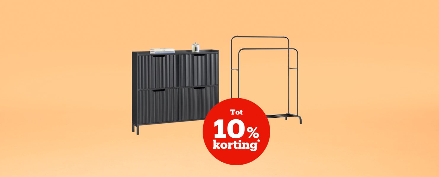 Korting* op schoenenkasten