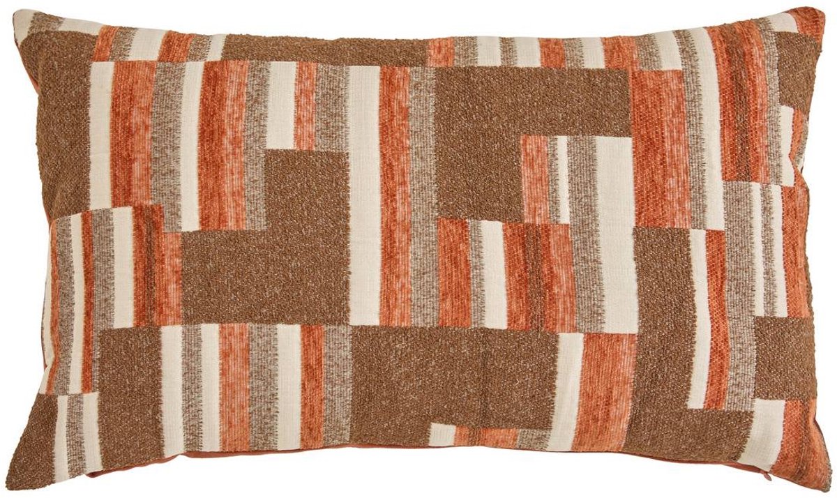 Kussen met afneembare hoes van chenille CALIX