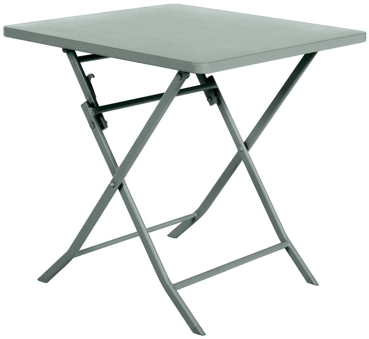 Vierkante opvouwbare tuintafel voor 2 personen van staal, model GREENSBORO