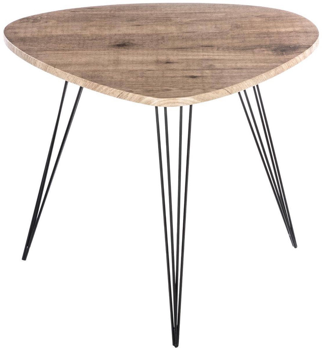 Bijzettafel van hout en metaal NEILE