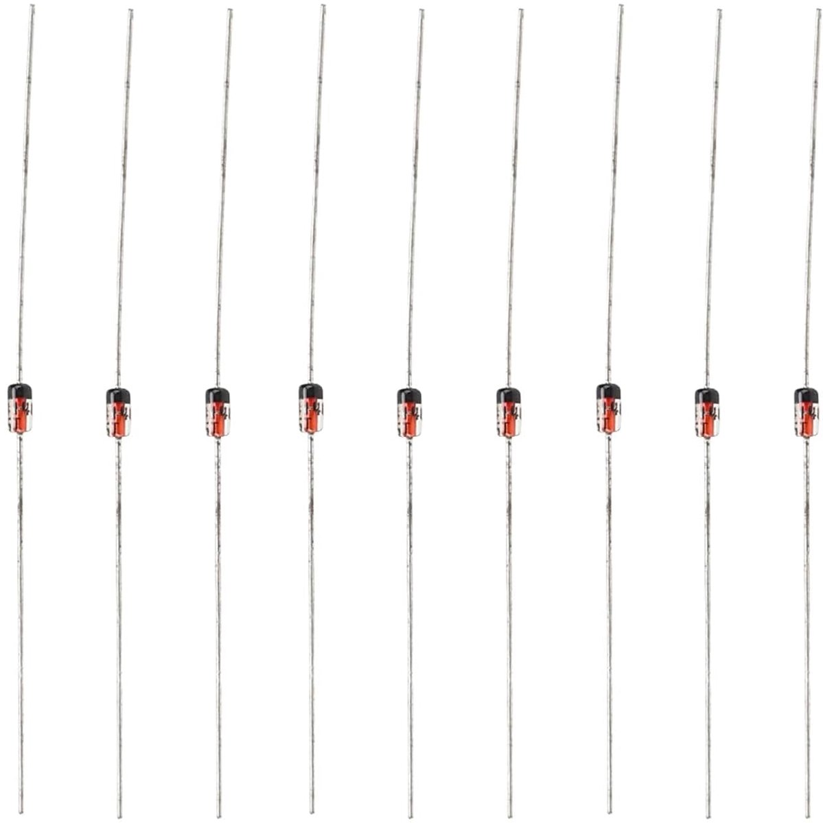 SnelShoppen - 500pcs Snelle Schakel Diode 1N4148, 200mA 100V Aluminium Siliconen Diode Assortiment Kit Elektronische Componenten