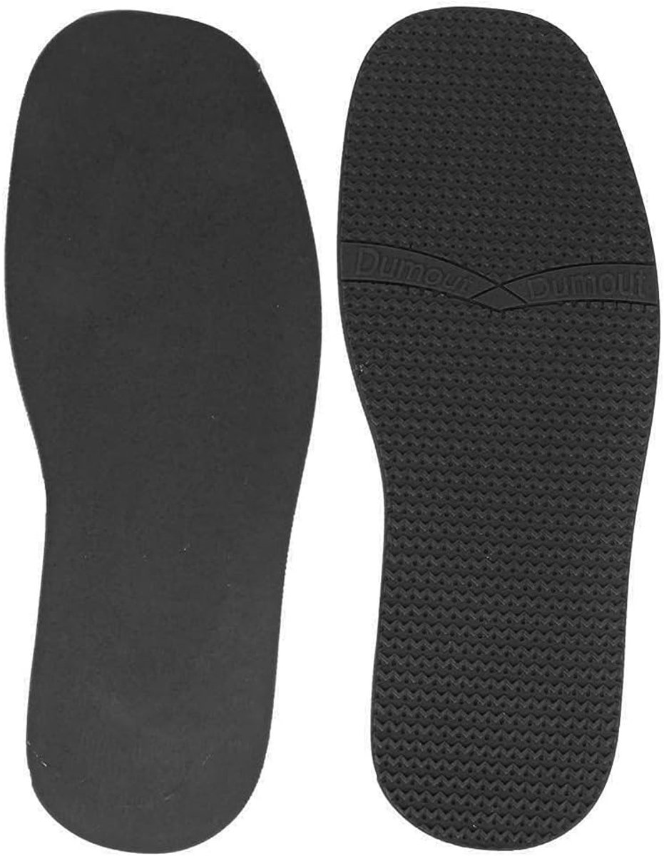 Leren schoenzool verhoogde rubberen zool - zwart - antislip - voor doe-het-zelf vervanging - ShopVlot