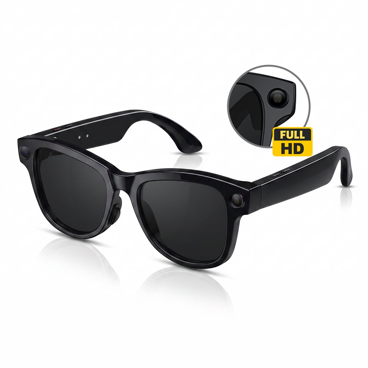 SF Products Smart Glasses - Smart Bril - AI Glasses met Sony 8MP Camera - AI Vertaling - Bluetooth 5.3- WiFi - Inclusief Oplaadcase
