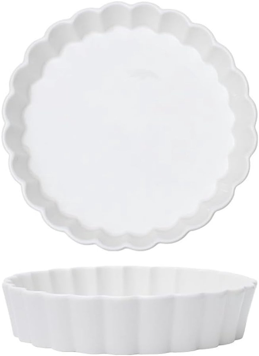 Mini Ovenschalen van Wit Porselein, Set van 2, 170ml - Perfect voor Bakken en Serveren