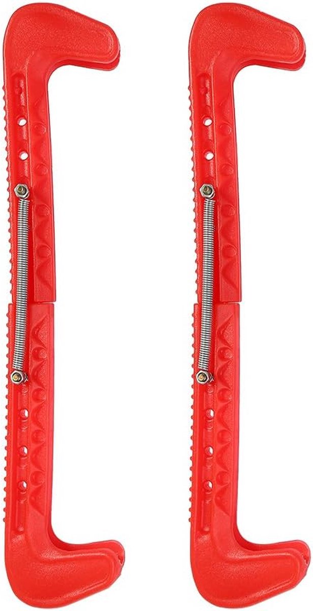 Schaatsbeschermers - Zachte beschermers - Schaatsen beschermen - Universele pasvorm - 31 cm lengte - Rood