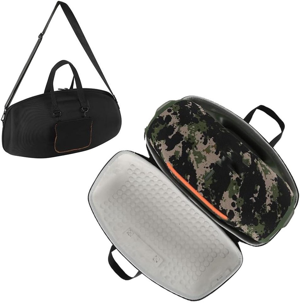 Draagtas Luidspreker - Opbergtas Beschermhoes - Muziek Luisteren Buiten - Schokbestendig Stofdicht - 53x28.5x21cm - Grijs