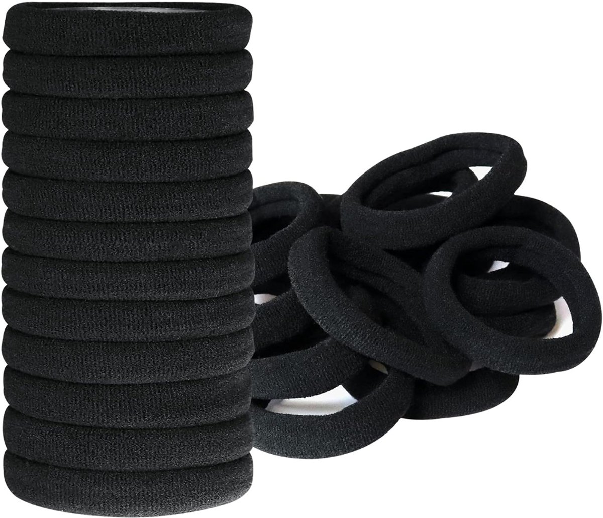 OUYLAF Haarelastiekjes Zwart - 200 Stuks - haarelastiekjes - haarelastiekjes meisjes - haaraccessoires - haarelastiekjes baby