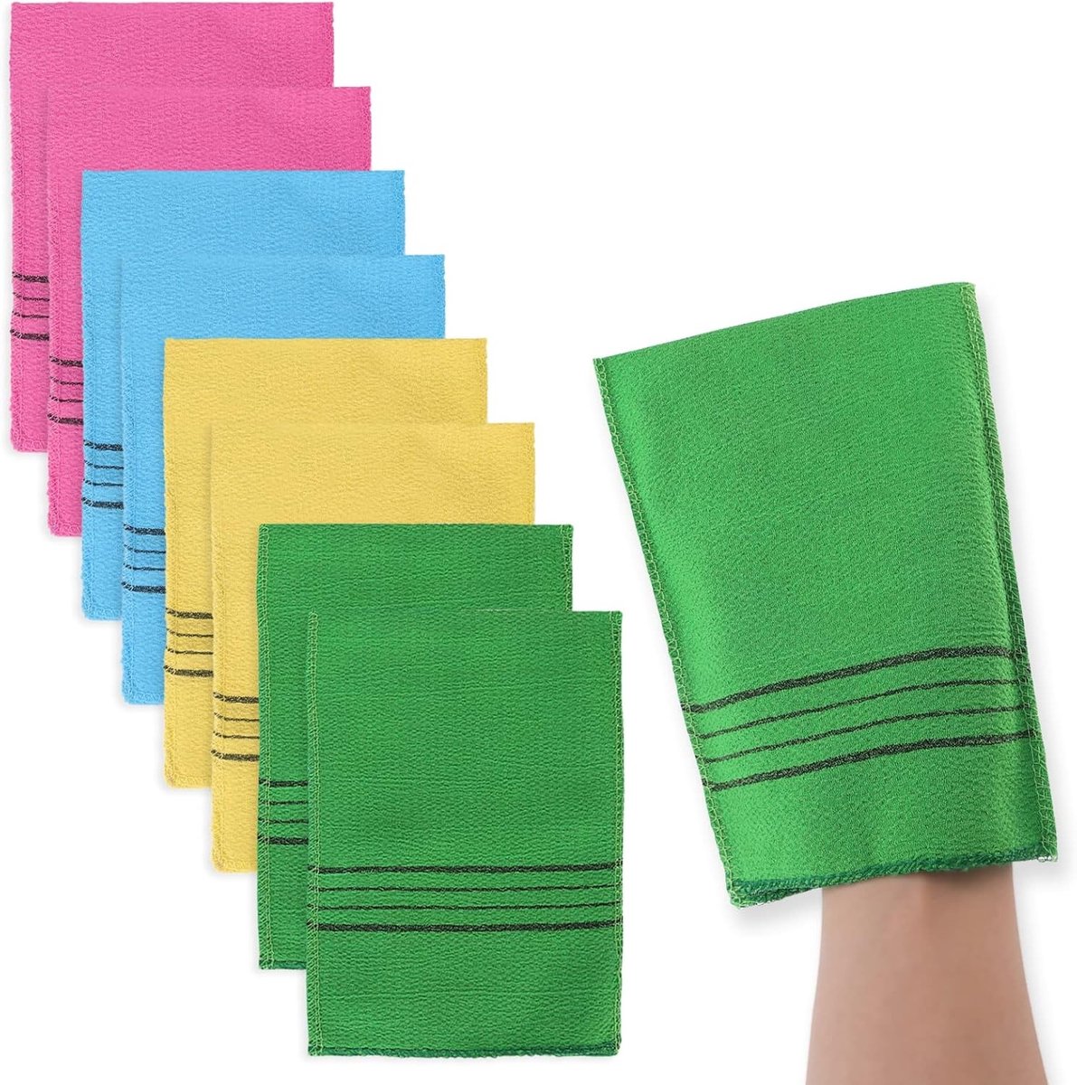 Exfoliërende Douchewanten - Viscose - Dubbelzijdig Scrubber - Voor Volledige Lichaamsreiniging - Voor Dames en Heren