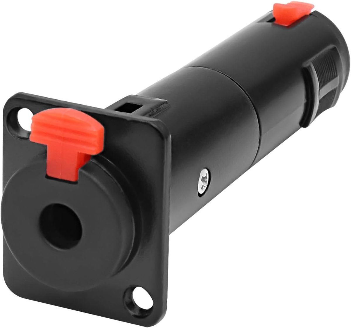 XMSJSIY D-Type 6.35mm 1/4 Inch TRS Panel Mount Bushing to 6.35mm 1/4 Bus Clutch Locking Stereo Audio Adapter Connector - ShopVlot