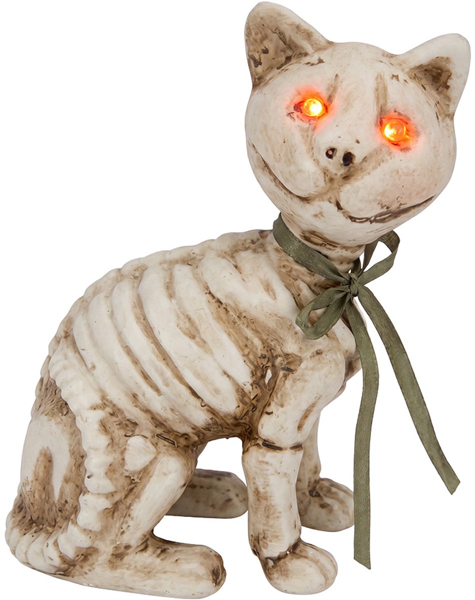 Clayre & Eef Halloween decoratie Overig Wit Kunststof Herfst decoratie