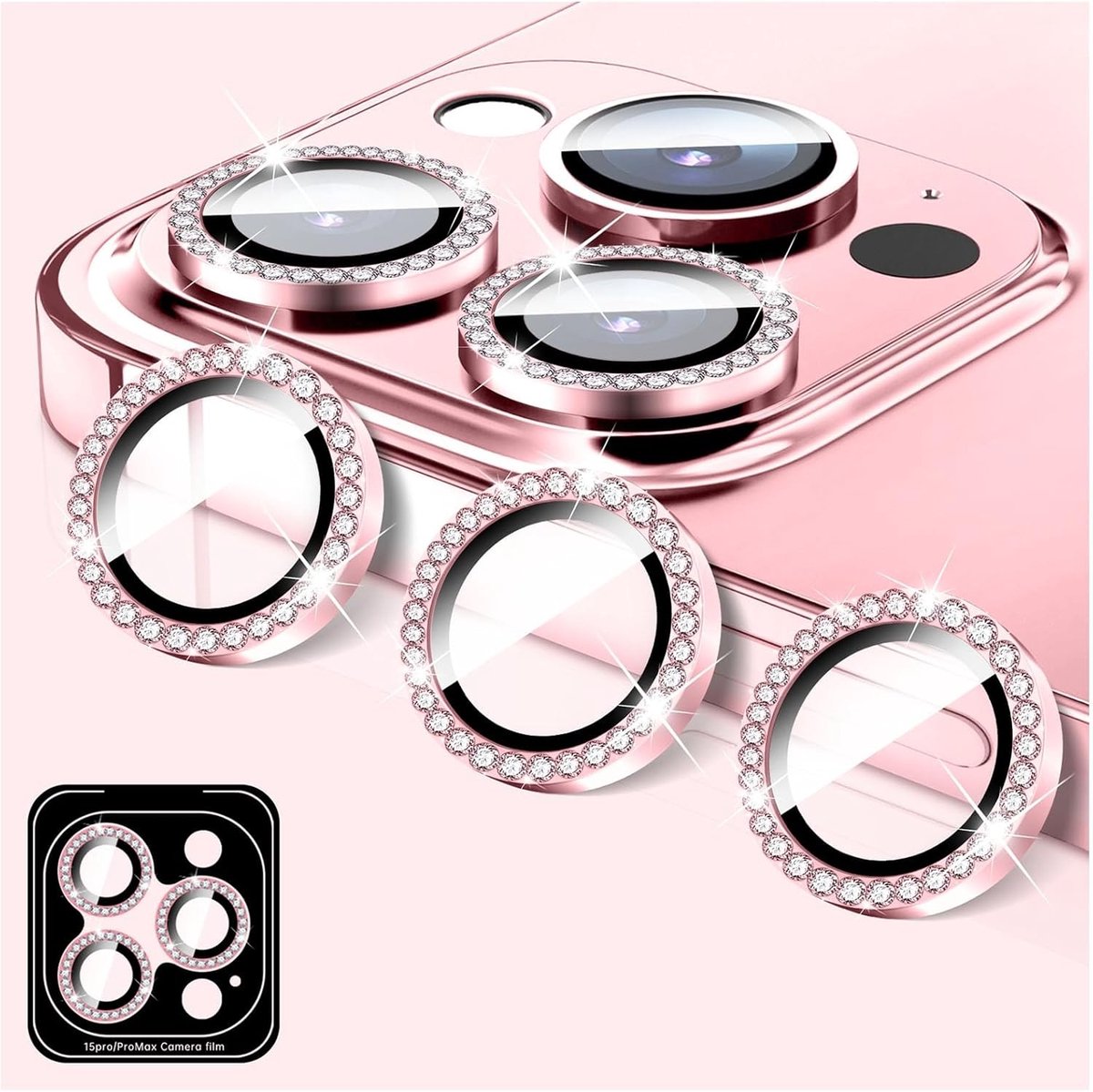 Camera Lens Protector voor iPhone 11 Pro en 11 Pro Max - 9H Gehard Glas, Auto Align, Lenskap en Bescherming