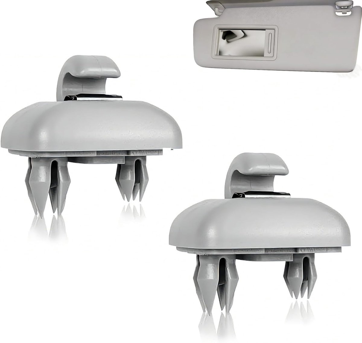 SnelShoppen - Car Sun Visor Clip Hook - Auto Zonnebril Houder - Binnen Sun Visor Clip Hook - Zonnescherm Haak Houder Clips - 2 Stuks - Hoogwaardige Ku