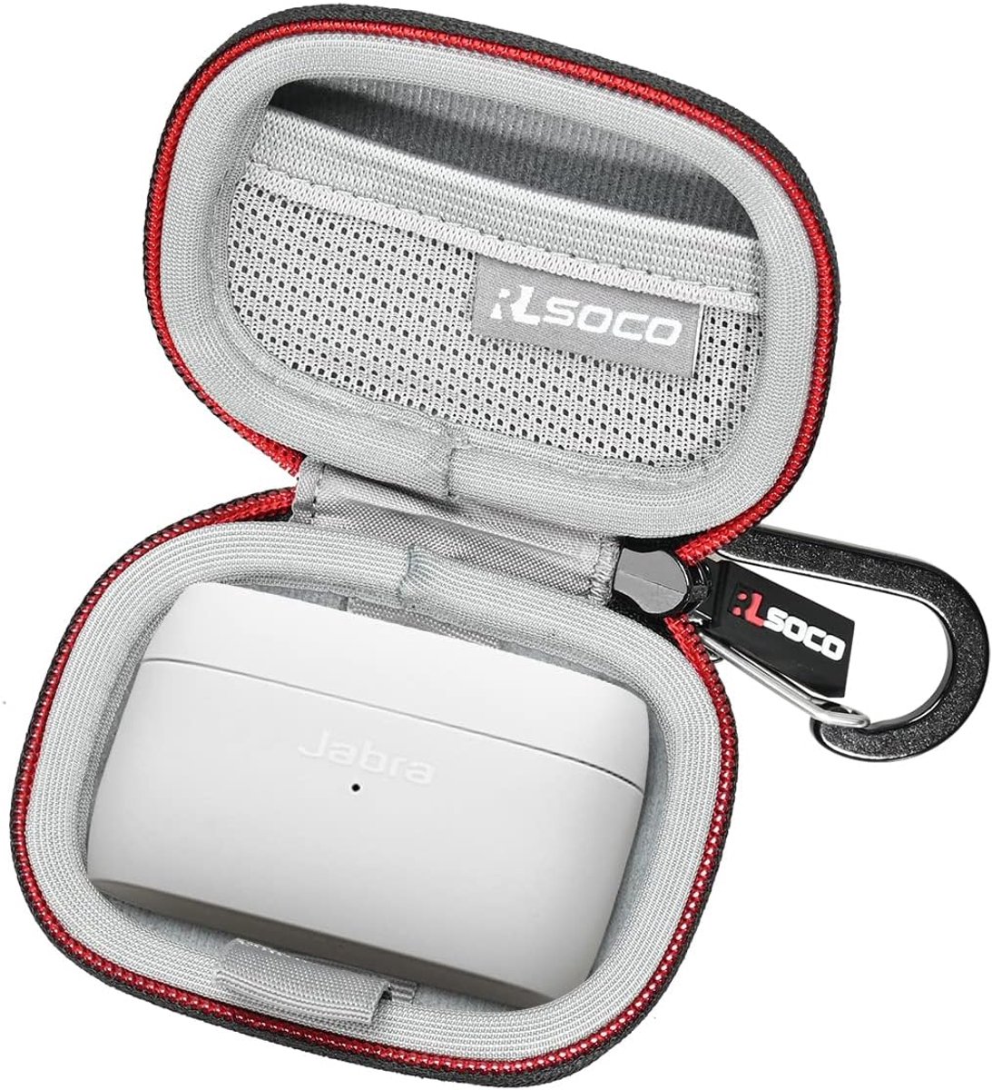 SnelShoppen - Hard Case voor Draadloze Oordopjes en Oplaadcase - EVA & 1680D Materiaal - Bescherming voor Jabra Elite 5/8 Active/10/8 Active Gen 2/10