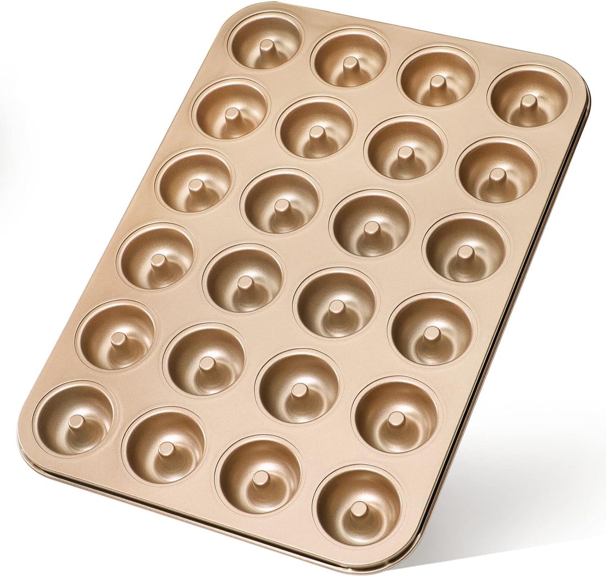 SnelShoppen - Mini Donut Bakvorm 24 Gaten 4.5cm Anti-aanbak Bakblik Carbon Staal Voor DIY Bakken Feest Keuken