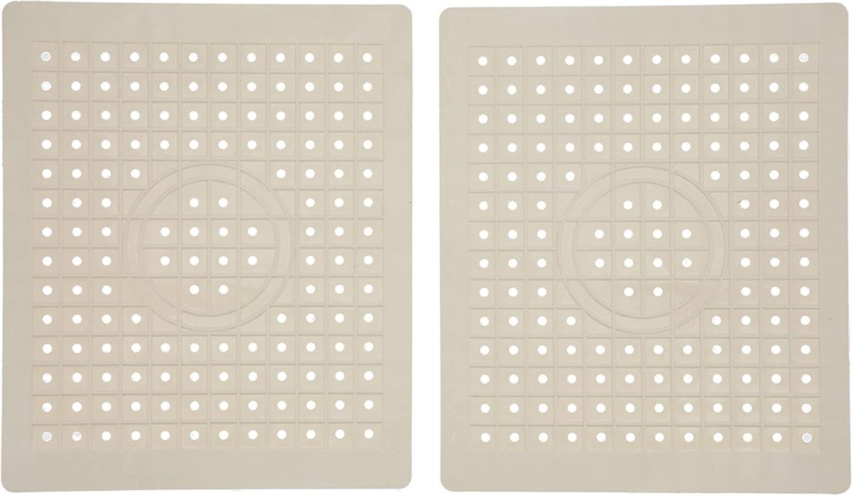 SnelShoppen - Keukenafvoermatten, 2 Stuks Anti-Slip Keukenafvoer Beschermmat, Voedselveilig Rubber, Makkelijk Schoon te Maken, Voor Keuken en Huishoud