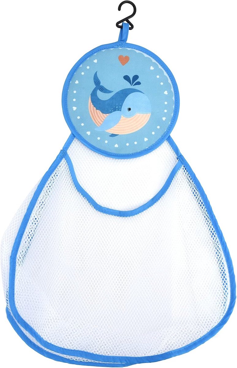 Organisator voor babybadje, grote capaciteit, hangende badopbergtas met sneldrogend net, schattig cartoonpatroon voor - ShopVlot