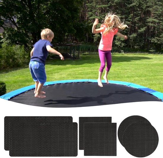Trampoline Reparatiekit - Trampoline Pleisters - Trampoline Onderhoud - Zelfklevend en Lijmvrij - 6-delige set - Multicolor — afbeelding 5