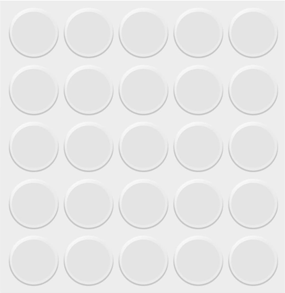 SnelShoppen - 25 Stuks Elastische Beschermende Dots voor Meubels, Transparante Siliconen Bumper Pads, Geluiddempende Veiligheidsdopjes voor Kasten, La