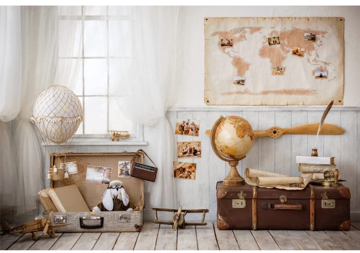 Omgoods - Indoor Wereldkaart Fotobehang 3.5x2.5m