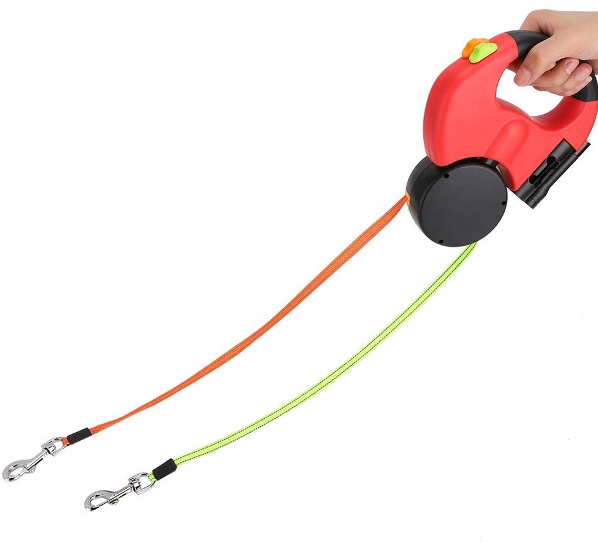 Omgoods - Uittrekbare Hondenriem met LED Verlichting en Reflecterende Nylon
