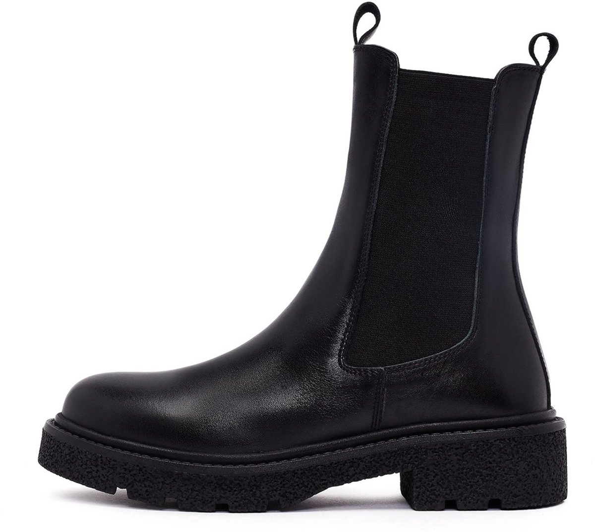 DERIMOD Chelsea Boots Leather Heeled Chelsea Boots