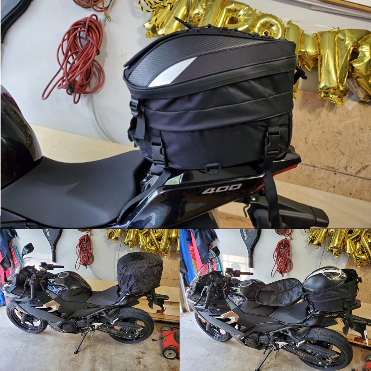 Omgoods - Multifunctionele Motor Zadeltas met Waterdichte Cover