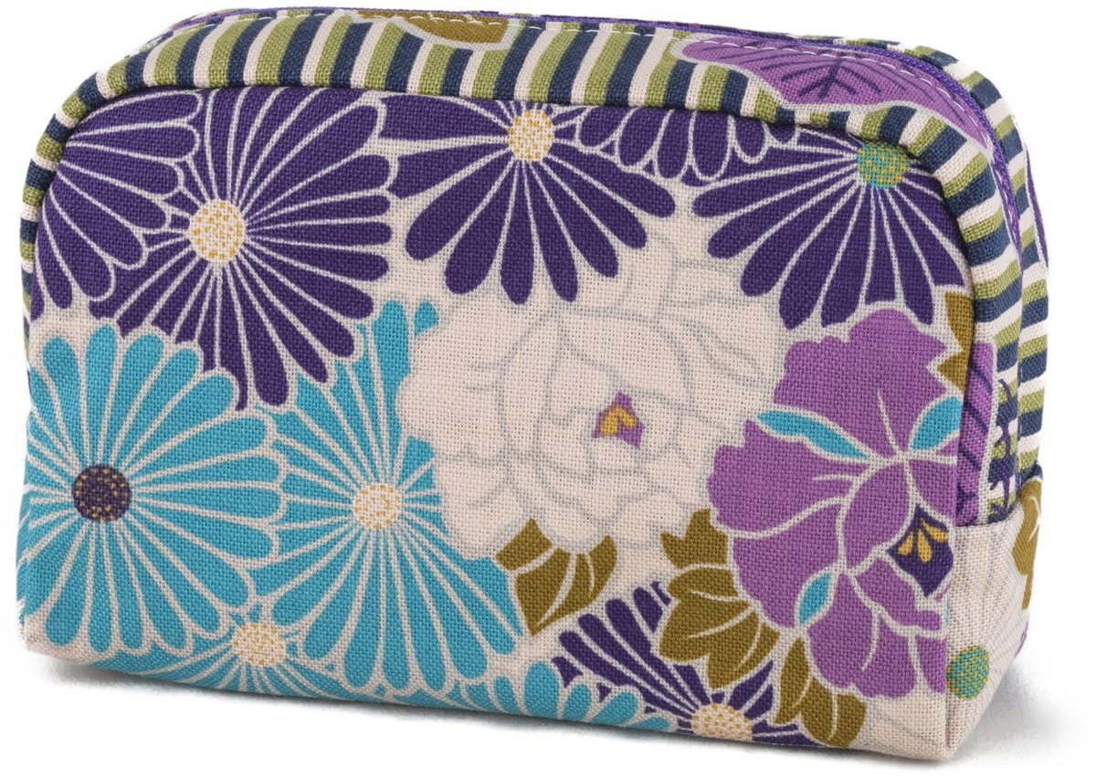 Omgoods - Retro Bloemen Make-up Tas voor Vrouwen