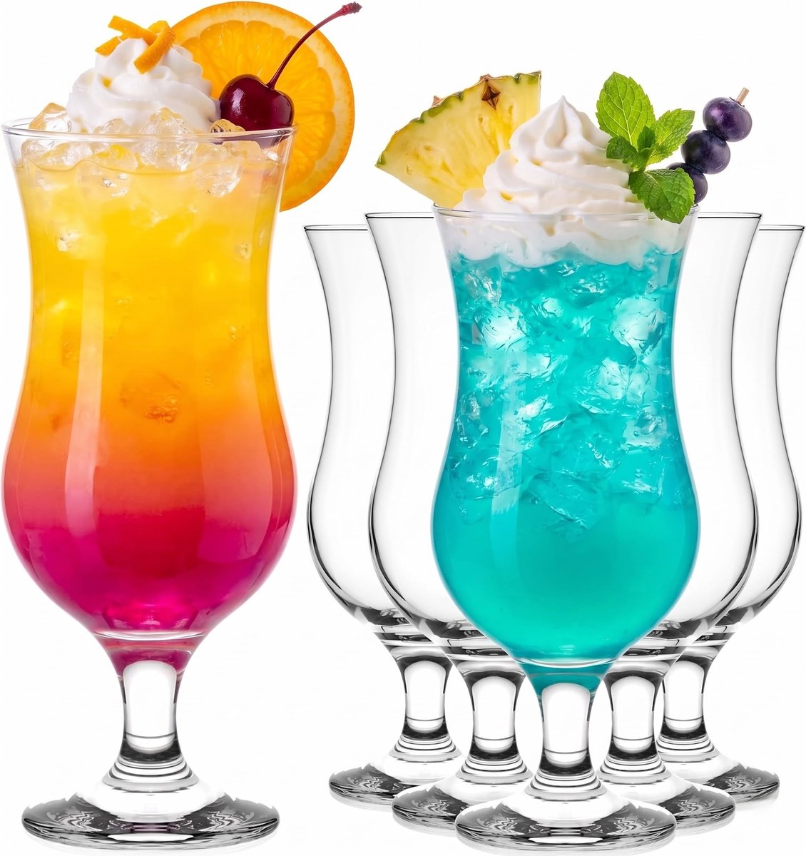 Omgoods - Set van 6 Cocktailglazen 400ml van Glas